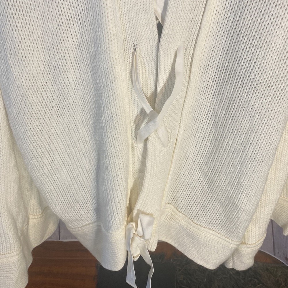 NWT WONDERLY  CURVY LACE UP DROP SHOULDER SWEATER 3x - Picture 9 of 12